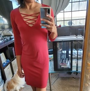 Dark Red Dress